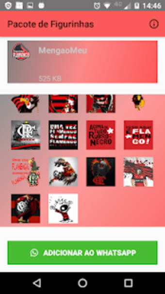 Figurinhas do Flamengo - Stickers, Adesivos1