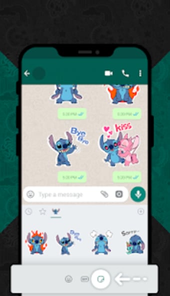 Blue Koala Stitch Stickers for WhatsApp0