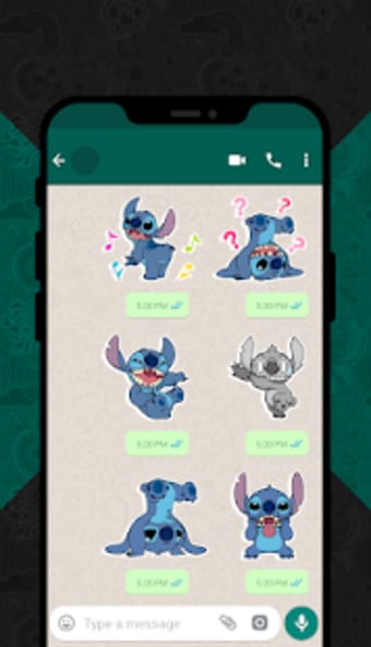 Blue Koala Stitch Stickers for WhatsApp3