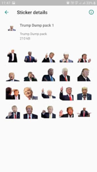 Trump Dump Stickers For Whatsapp(WAStickers)0