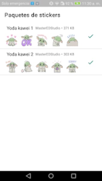 New Stickers baby yoda kawei WAStickerApps1