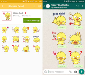 Cute Duck Stickers Pack - WAStickersApps0