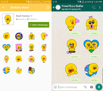 Cute Duck Stickers Pack - WAStickersApps2