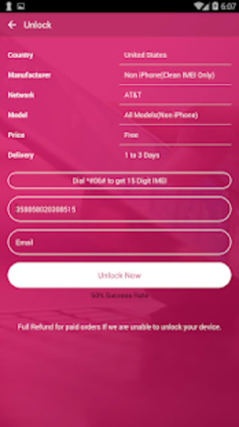 Free Unlock Network Code for LG SIM0