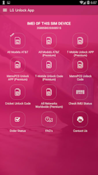 Free Unlock Network Code for LG SIM2