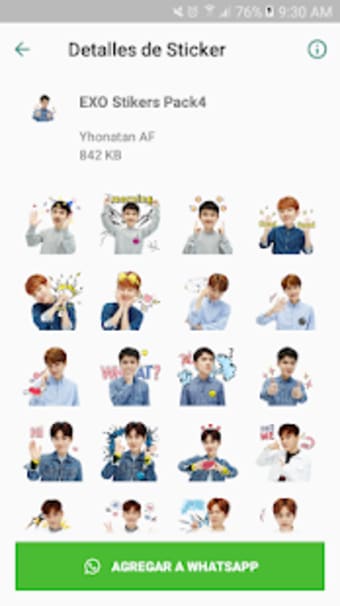 EXO Stickers KPop para Whatsapp0