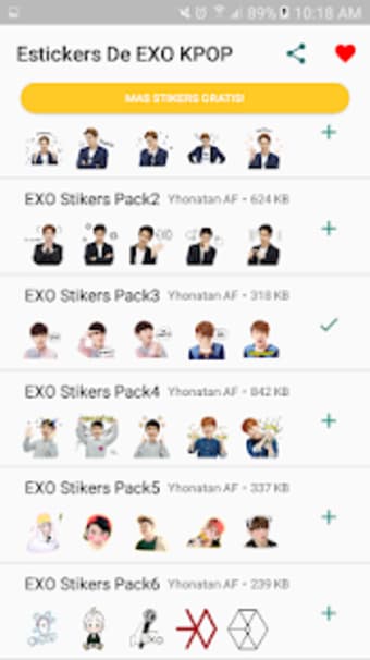 EXO Stickers KPop para Whatsapp2