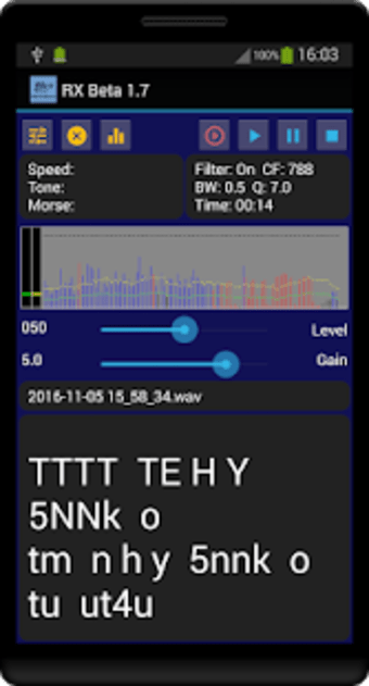 Morse Code Reader & Recorder - G0HYN RX Morse0