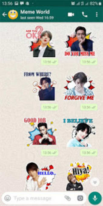 Super Junior  SuJu K-Pop Emoji WAStickerApps1