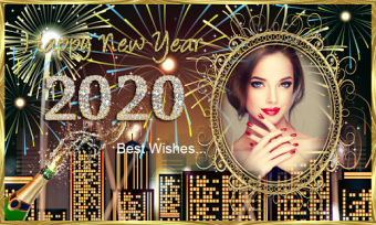 New Year 2020 Photo Frames Greeting Wishes0