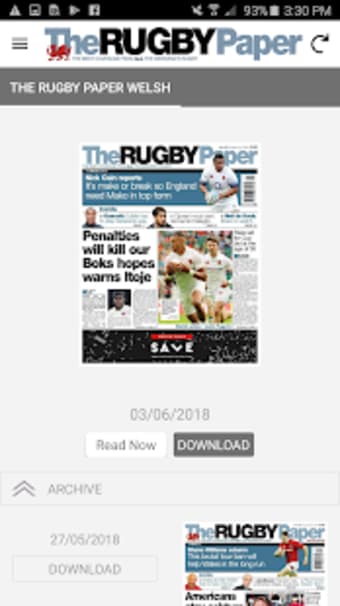 The Rugby Paper, Welsh Edition3