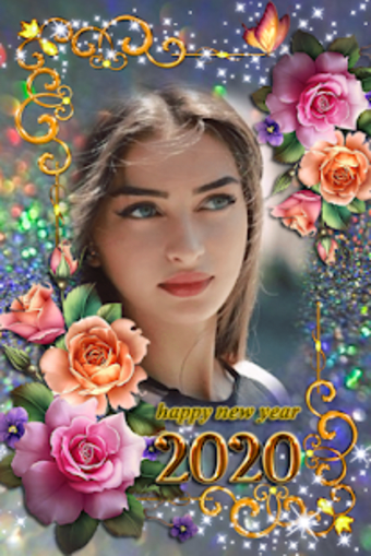 Happy new year 2020 photo frame1