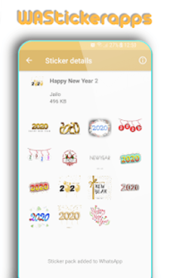 WAStickerApps: Happy New Year 2020 Stickers3