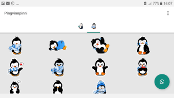 Penguin stickers WAStickerApps2