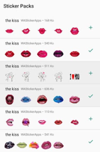 WAStickerApps - The Kiss Stickers Collection0