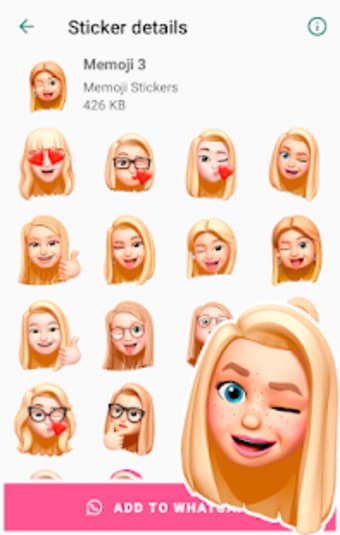 Memoji Apple Stickers - WAStickersApp3