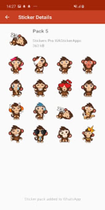 New Funny Monkey Stickers WAStickerApps0