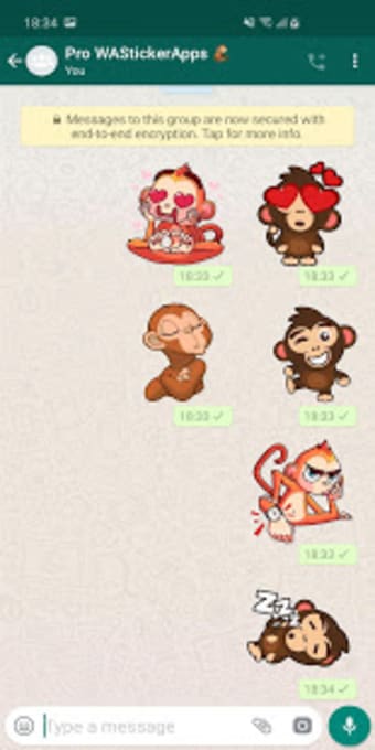 New Funny Monkey Stickers WAStickerApps3