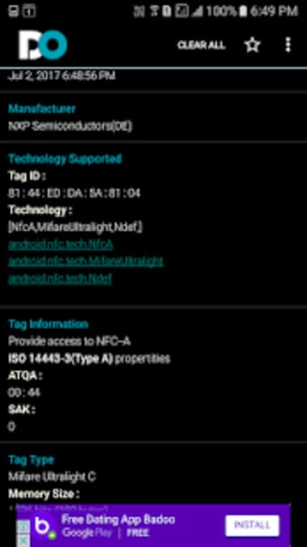 DoNfc - NFC Tag Reader & Creater App1