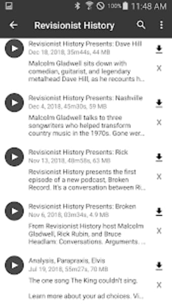 Revisionist History Podcast0