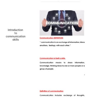 Introduction to communication skills1