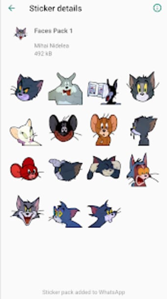 Tom and Jerry Stickers for WhatsApp0