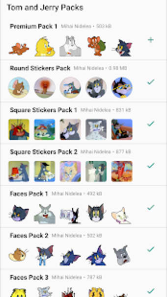 Tom and Jerry Stickers for WhatsApp1