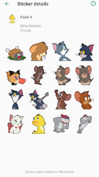 Tom and Jerry Stickers for WhatsApp3