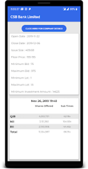 IPO Live Subscription (Initial Public Offering)0