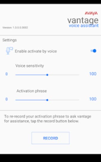 Voice Assistant for Avaya Vantage0