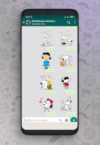 New Cute Snoopy Stickers For WAStickerApps0