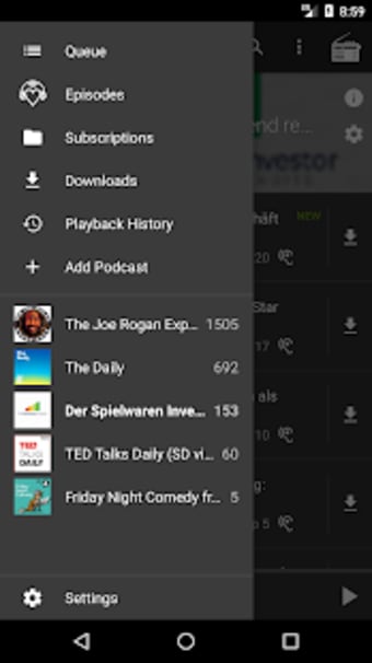 Podcast player & Radio App - RadioPod3