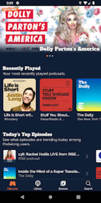 Podcast Player & Podcast App - Podalong3