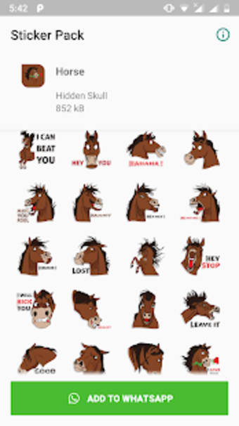 Horse Emoji for WAStickerApps0