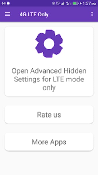 4G LTE only network Mode1