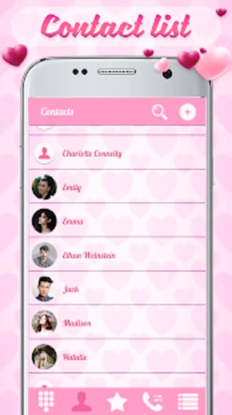 Heart Caller Screen Dialer Theme1