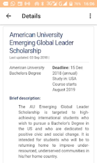 International Scholarships0