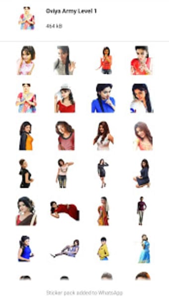 Oviya Army Stickers2