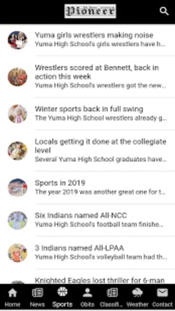 Yuma Pioneer Mobile App1