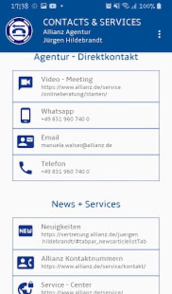 Allianz Agentur J. Hildebrandt CONTACTS & SERVICES1