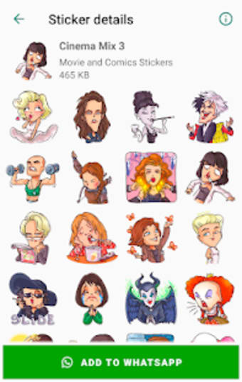 Movie & Comics Stickers for WhatsApp WAStickerApps3