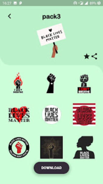 WAStickerApps Black Lives Matter3