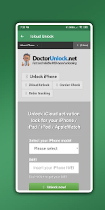 Free IMEI check & Icloud unlock2