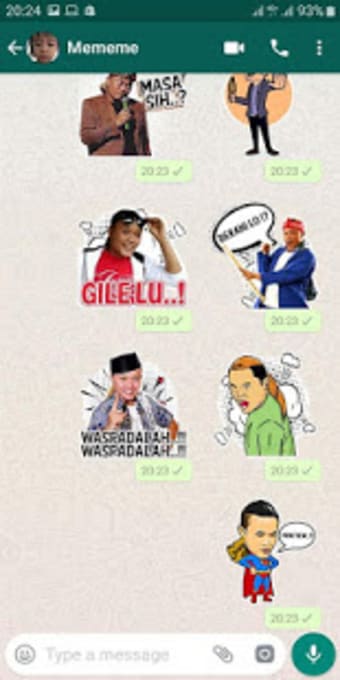 Stiker WA Lucu Lawak Kondang Oveje Uye3