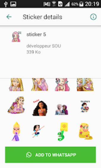 Girls princess Stickers for whatsapp0