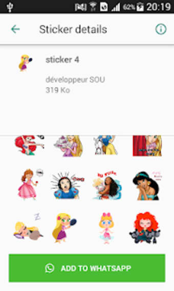 Girls princess Stickers for whatsapp3