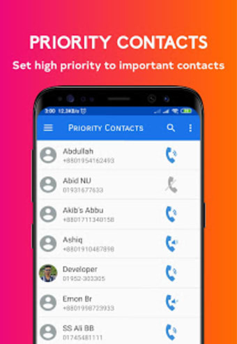 Priority Contacts: Important call manager & filter2