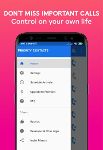 Priority Contacts: Important call manager & filter3