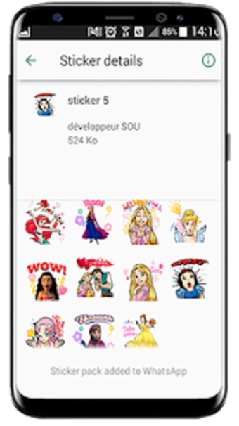 Cute princess stickers for whatsapp0