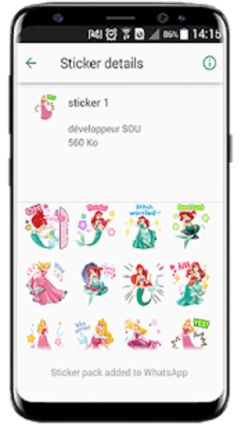 Cute princess stickers for whatsapp3